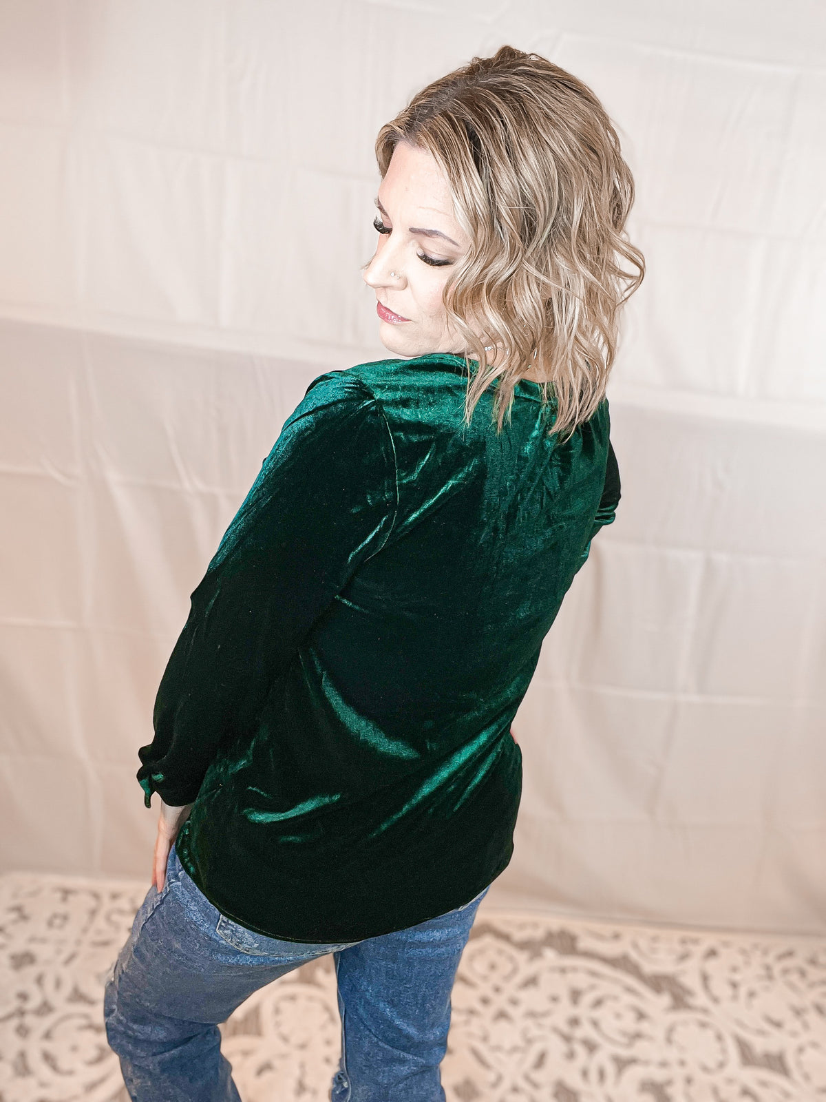 Frosted Forest Velvet Top