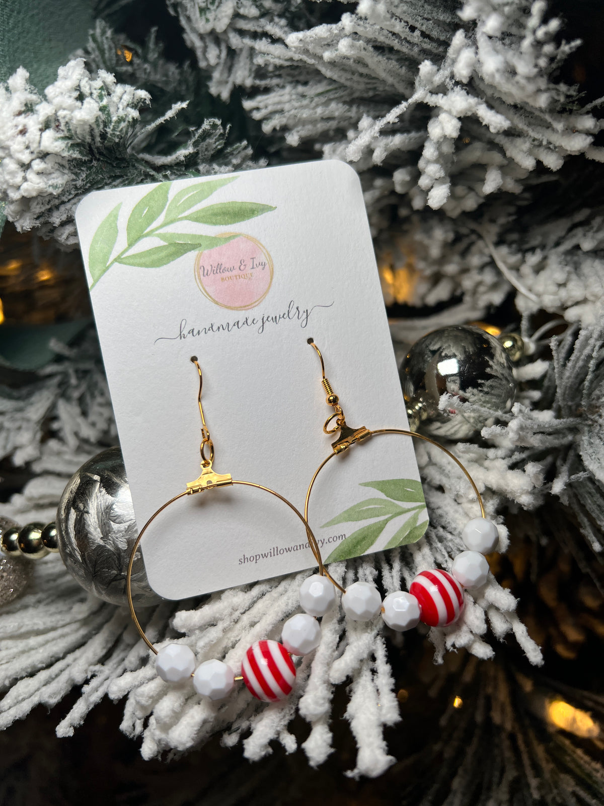 Christmas Bead Earrings