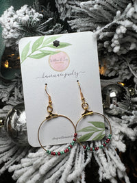 Christmas Bead Earrings