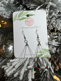 Christmas Bead Earrings