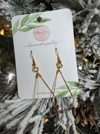 Christmas Bead Earrings