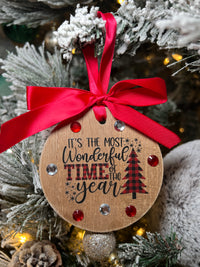 Rustic Wood Christmas Ornaments