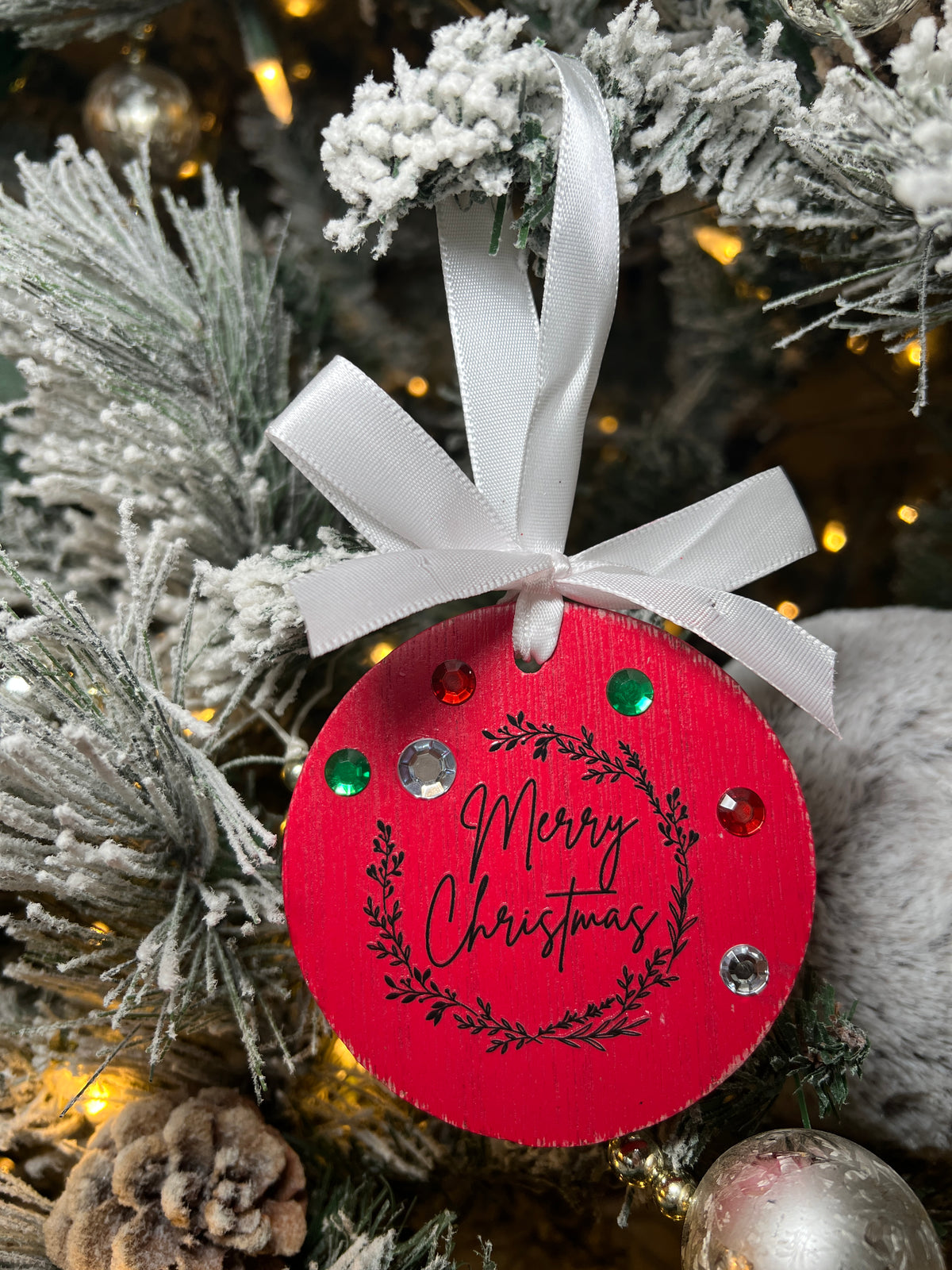 Rustic Wood Christmas Ornaments