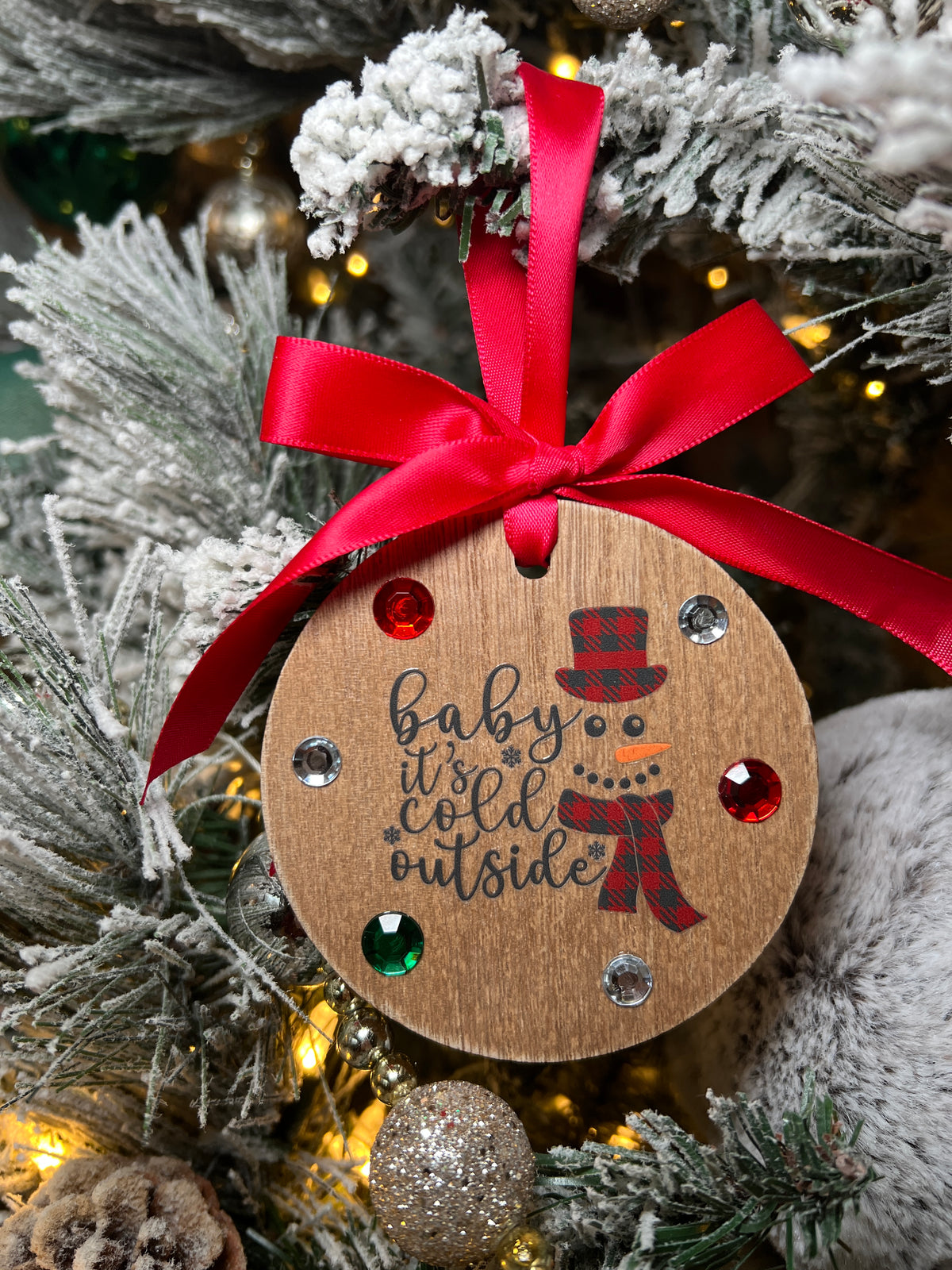 Rustic Wood Christmas Ornaments