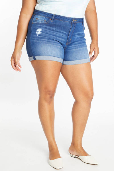 [CURVY] Aubree High Rise Shorts