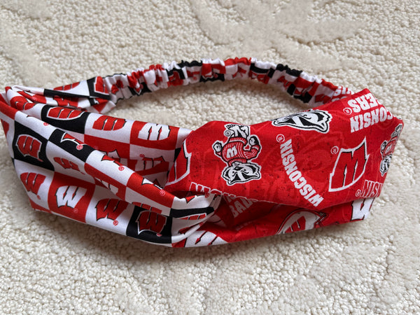 WI Badgers Headband