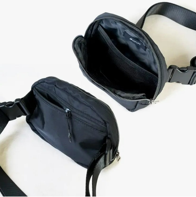 The Jacqueline Belt Bag - Black w/ 5 styling straps