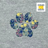 Flower Paw Embroidered Sweatshirt