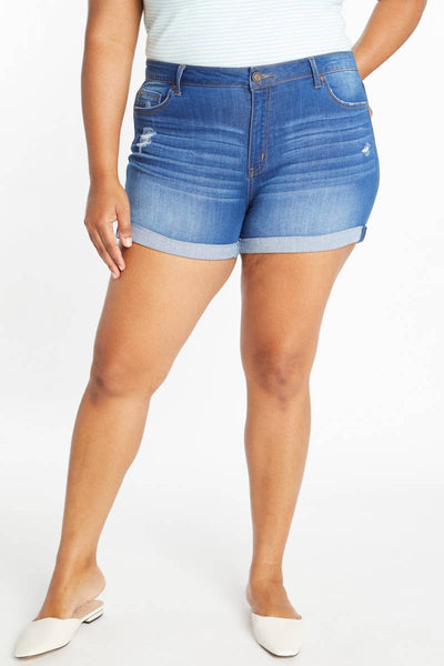 [CURVY] Aubree High Rise Shorts