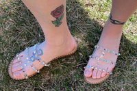 Gabby Clear Stud Detail Sandal *