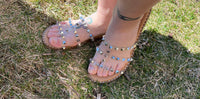 Gabby Clear Stud Detail Sandal