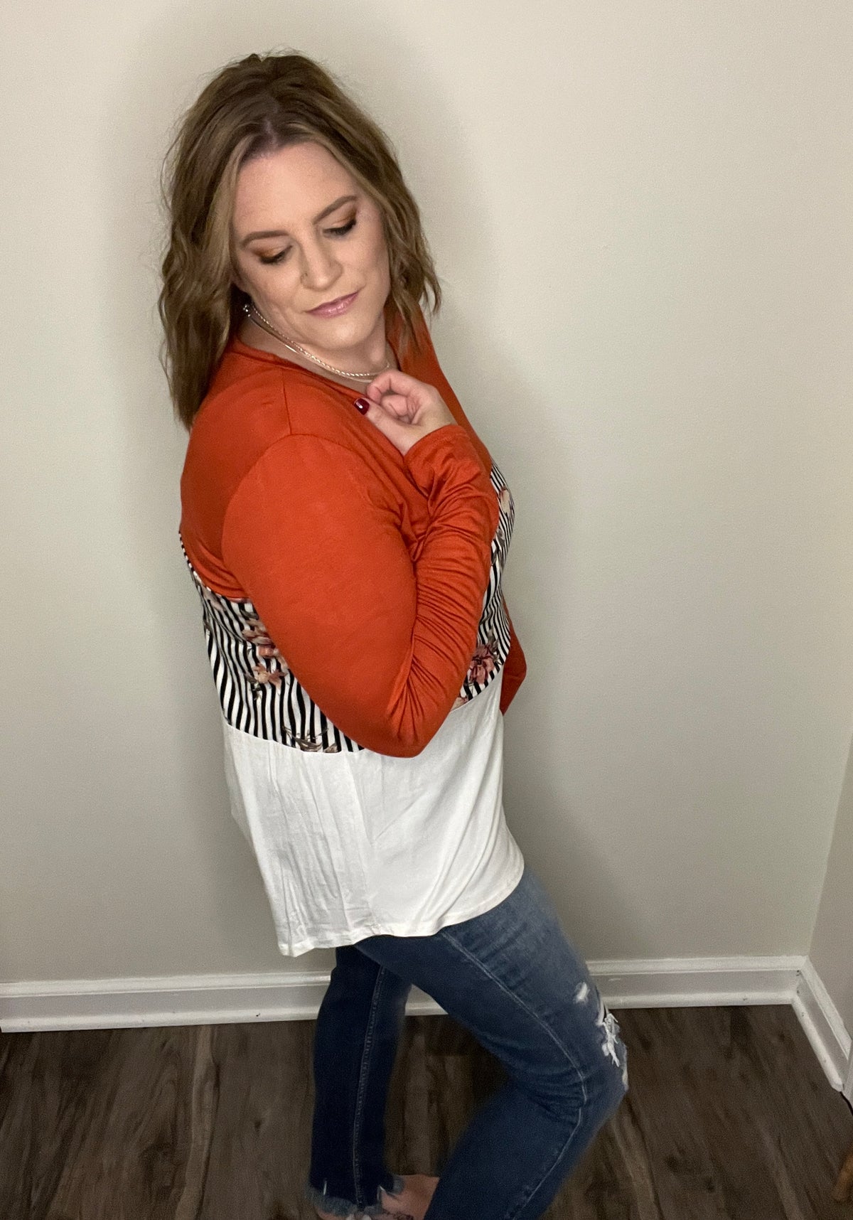 Into the Sunset Color Block Top