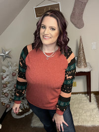 'Tis The Season Reindeer Glitter Sweater *