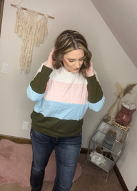 Not The Only One Color Block Sweatshirt *