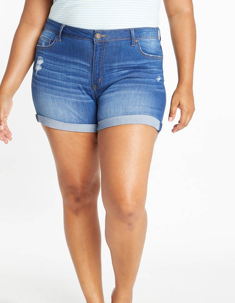 [CURVY] Aubree High Rise Shorts